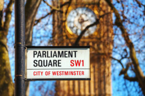 Parliament Sqaure road sign