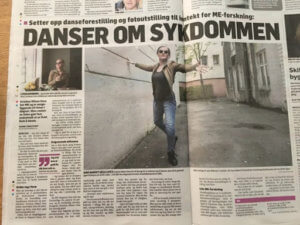 Kristine Nilsen Oma featured in a Norwegian newspaper