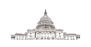 Congress Capitol Building pencil drawing