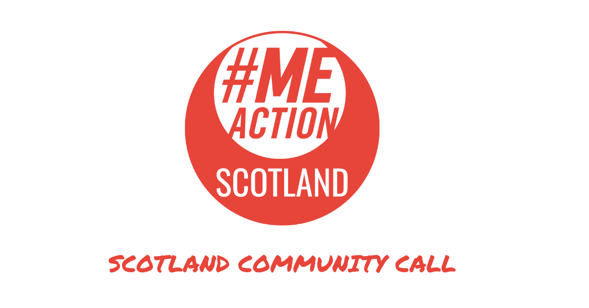 #MEAction Scotland logo -Scotland Community Call Featured Image