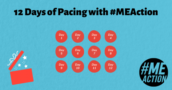 twelve circles indicate a day that pacing will be discussed. The circles are on top of a blue background.
