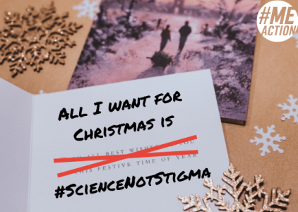 All I want for Christmas is #ScienceNotStigma postcard dimensions
